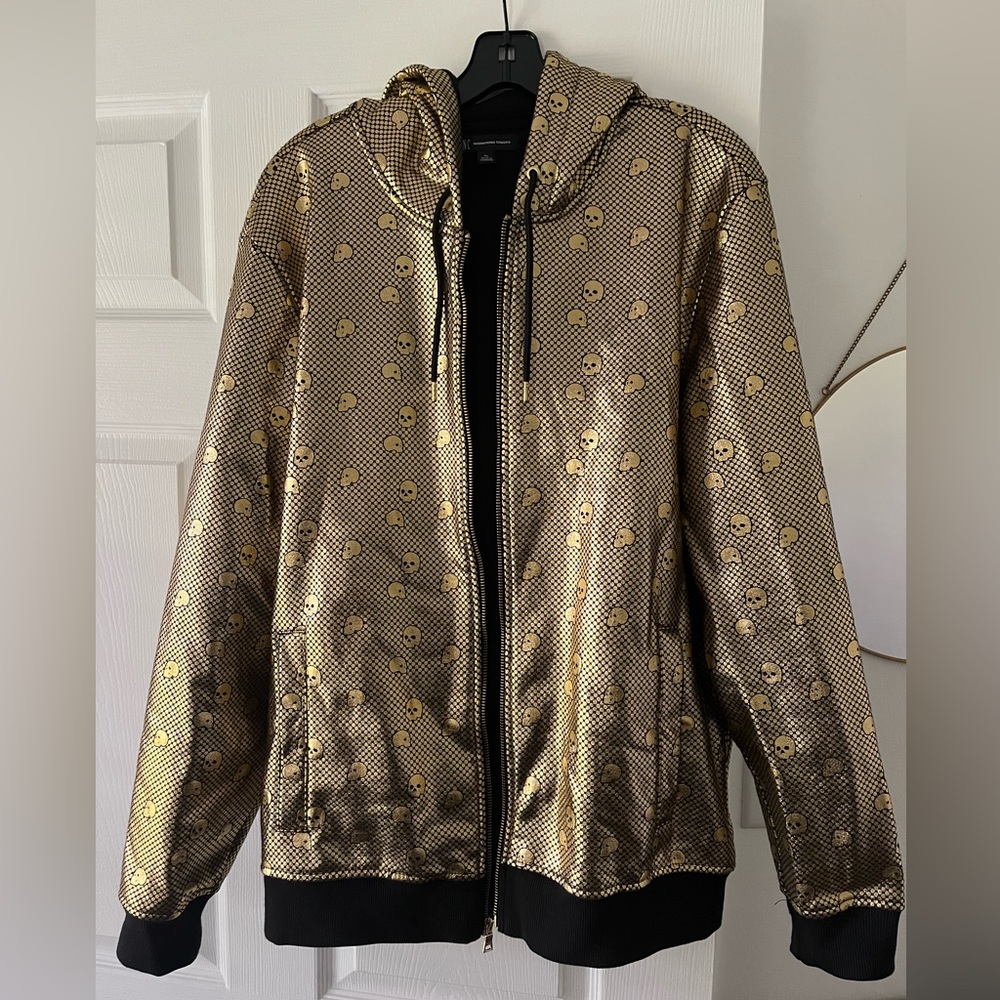 INC International Concepts Gold Skull Sweatshirt